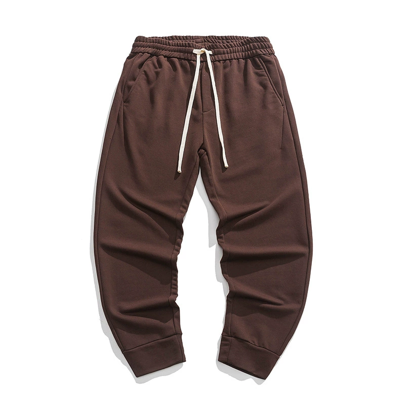 Japanese knitted retro casual trousers, drawstring, oversize