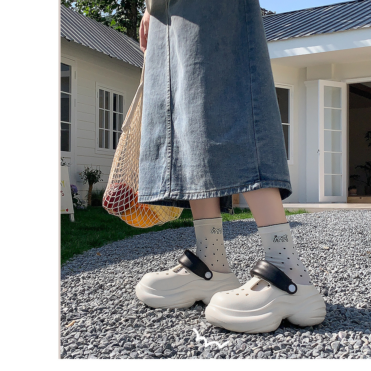 Eva Clogs Women Non-slip Thick-soled Beach Slippers Summer Shoes_voghion.com