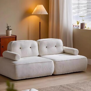 Simple Lazy Sofa Modern Cute Tofu Block Sofa Home Homestay Bedroom Living Room Tatami Fabric Sofa