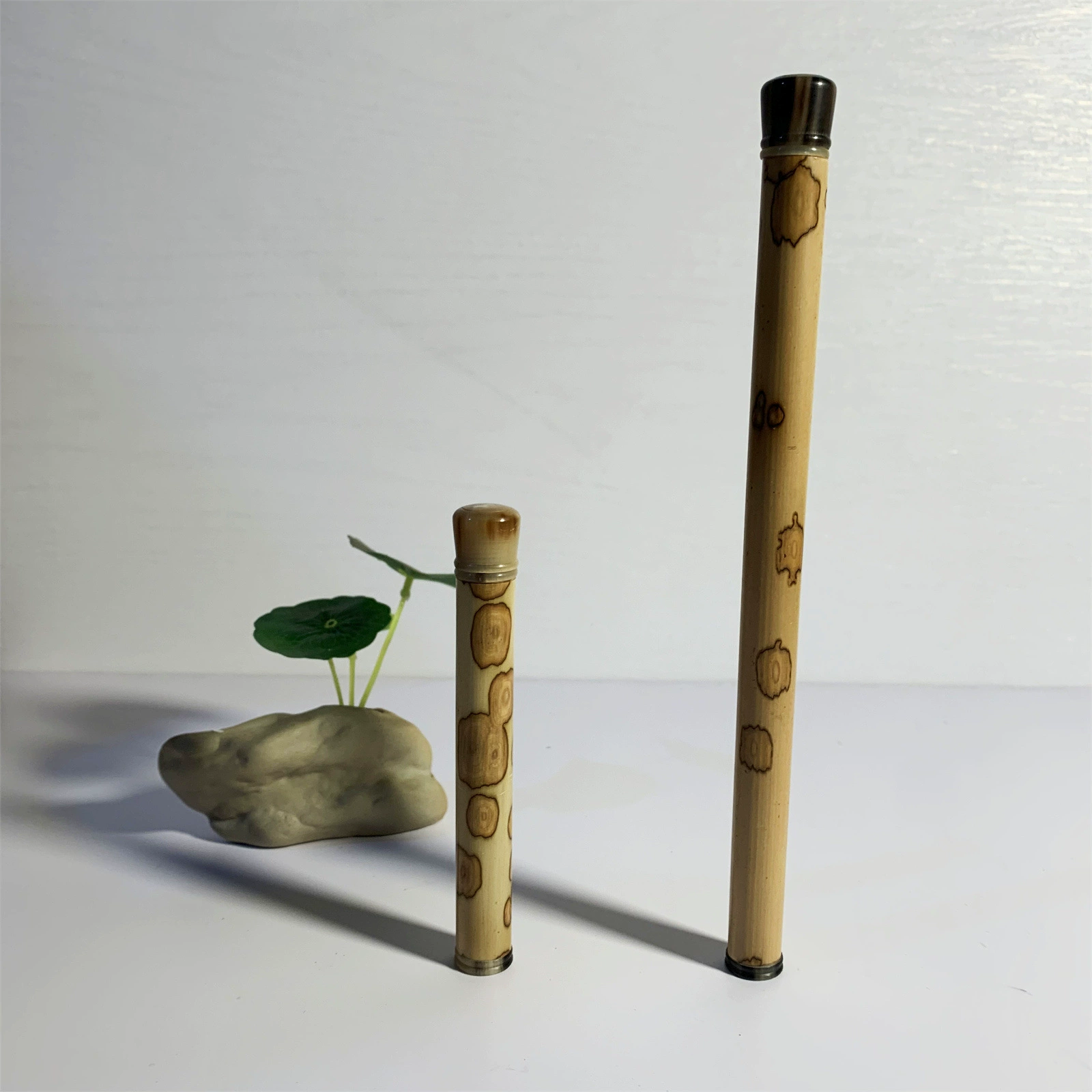 Зал древнего стиля натуральная бабочка бамбуковая ароматическая трубка, инкрустированная цветочным Рогом, винтовая линия ароматическая трубка, Бамбуковая ароматическая трубка, ведро для хранения ароматов