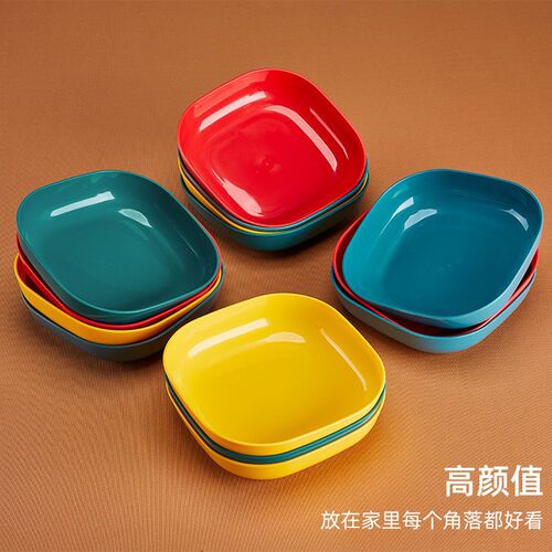 Bone spitting dish, table bone dish, household plastic bone dish, fruit snack dish plate, desktop garbage slag plate, small dish