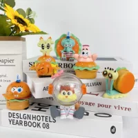 Burger Party СпонджБоб квадратные штаны Фигура Вкусный крабовый бургер мультфильм Анимационная кукла Трендовая игрушка Модель настольные декоративные украшения