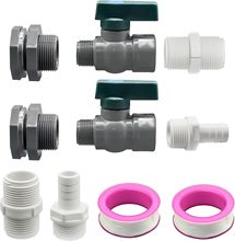 跨境3/4英寸水箱隔板配件水龙头带软管适配器宝塔接头花园灌溉