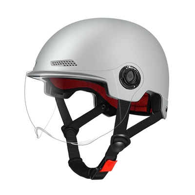 Motorcycle Safety Supplies 3C Certified Helmets, Motorcycle and - cement-gray-transparent-short