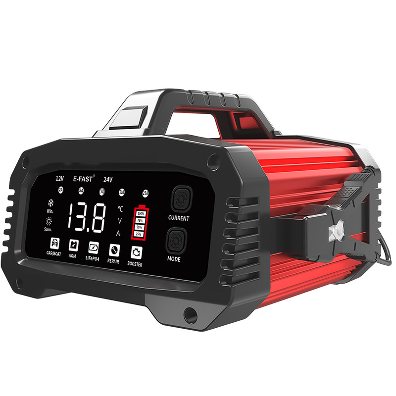 E-Fast Car Battery 12V24V Lithium Iron Battery Charger 12V Auxiliary Starter Intelligent High Power
