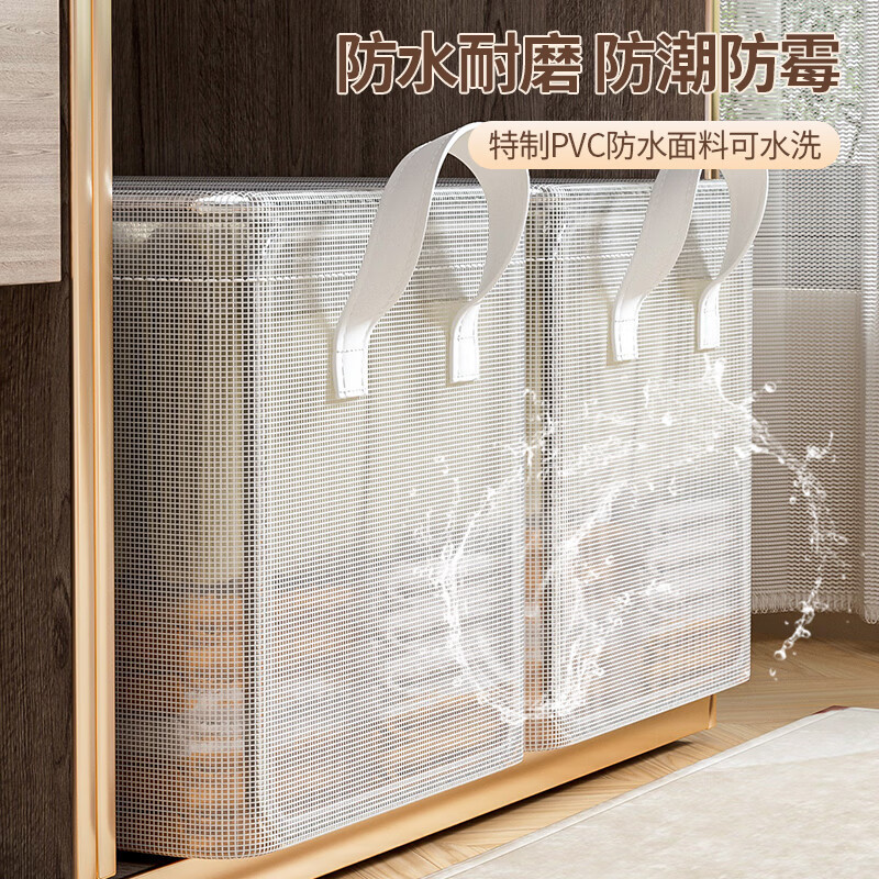 大容量ワードローブ PVC ポータブル収納ボックス引き出しタイプ折りたたみ式家庭用透明収納ボックス層状アーティファクト|undefined