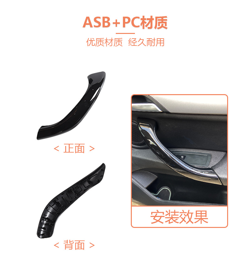 Suitable for Bmw X1 Door Inner Handle, X1E84 Door Handle, X2 Door Armrest, F48 F39 Door Inner Handle Cover