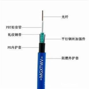 Mine flame retardant 24-core optical cable weighing power shaft inclined shaft available MGTSV-24B