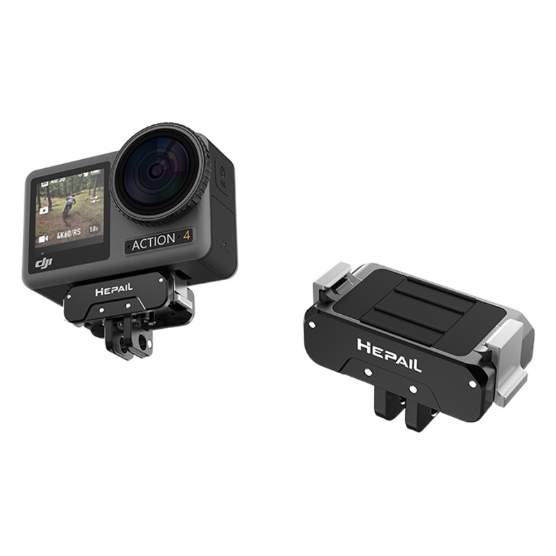 Hepail tiro conjunto Dajiang DJI Action4/3 metal magnético de liberación rápida accesorios de cámara deportiva transfronteriza exclusiva