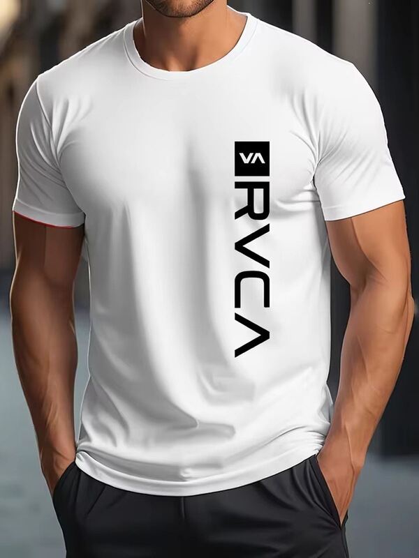 S-4Xl Men's Casual T-Shirt Rvca Design Printed T-Shirt Graphic Summer Short Sleeve Pure Cotton 2026 Round Neck S-4Xl Men's Casual T-Shirt Rvca Design Printed T-Shirt Graphic Summer Short Sleeve Pure Cotton 2026 Round Neck