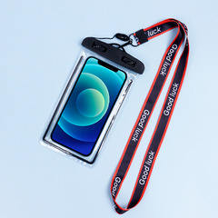 Mobile phone waterproof bag, luminous diving protective cover, swimming float, water park, water play, widened lanyard, factory direct sale