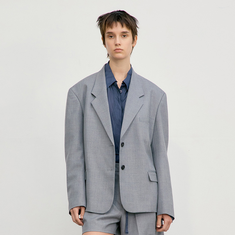 In-Stock Women's Blazer Early Spring Solid Color Elegant Commuter Style Casual Two-Button Suit Korean Style Low Classic