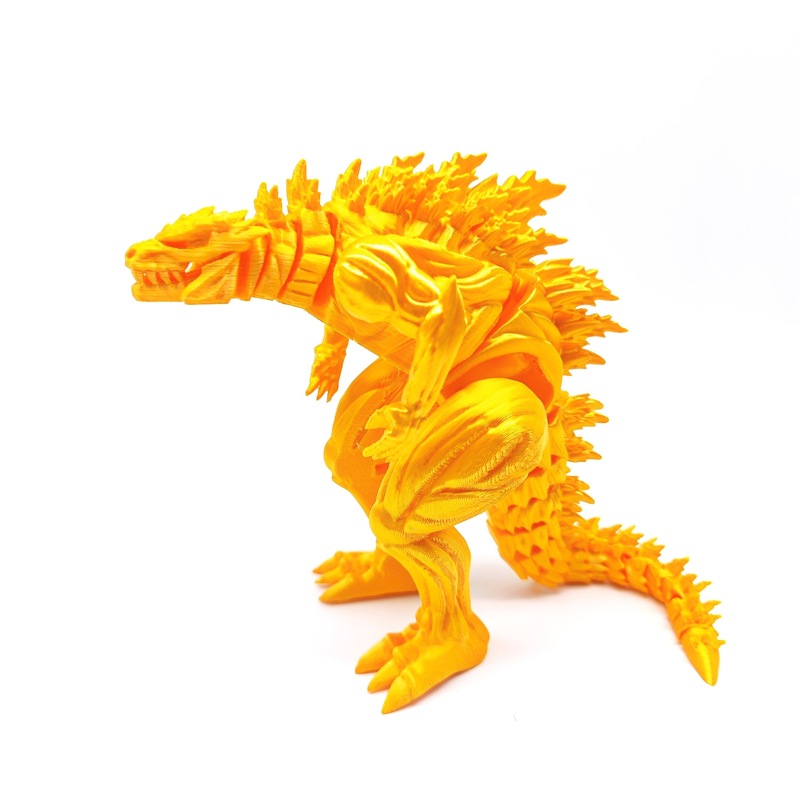 3d打印渐变色肌肉哥斯拉怪兽室内摆件儿童玩具男生生日礼物多色|undefined