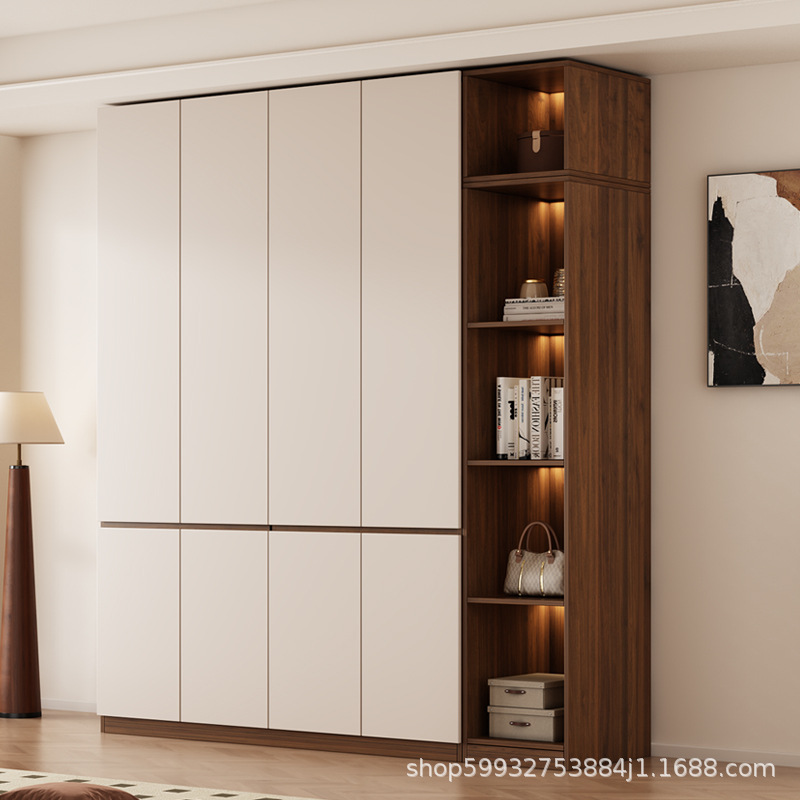 Armario dormitorio doméstico moderno y simple pequeño tipo de alquiler dormitorio armario de almacenamiento armario de estilo medieval image 1