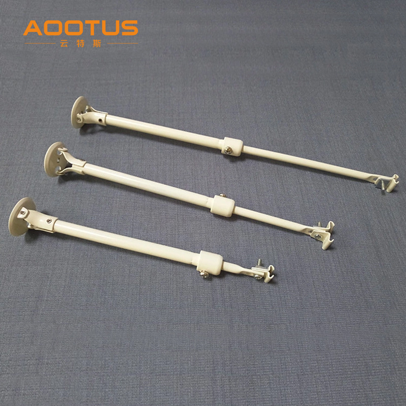 Curtain track for hospital, telescopic boom for beauty salon curtains, high-altitude suspended square track and curved track curtain boom