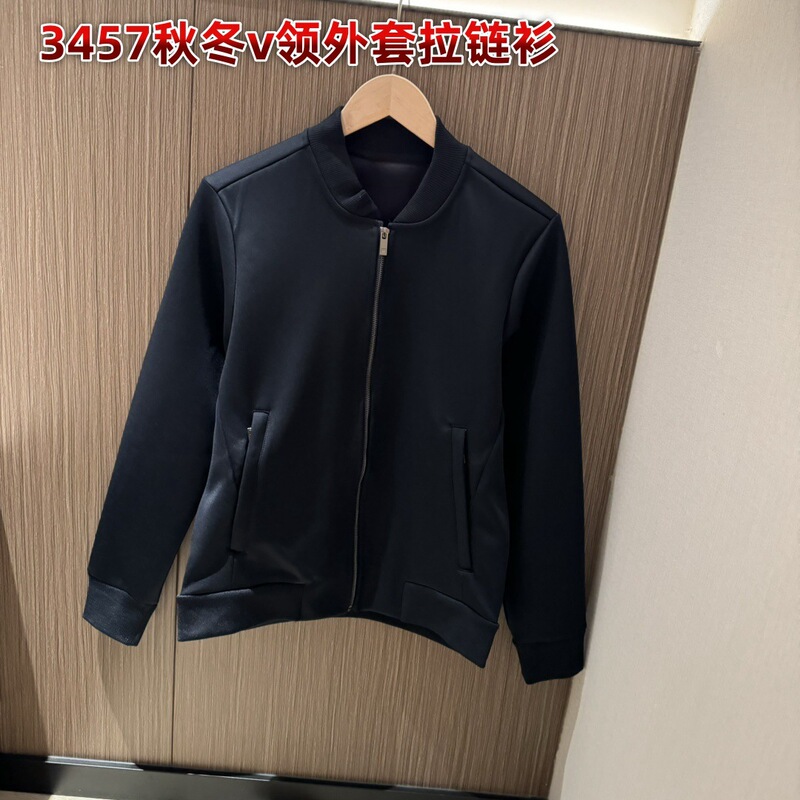3457新款秋冬v领外套女拉链衫卫衣女长袖t恤上衣男女同款ins风|undefined