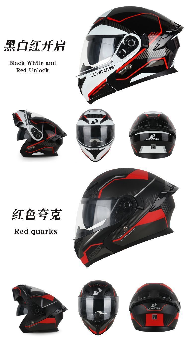 3C Certified Motorcycle Flip-Up Helmet with Bluetooth, Safety Features, Retro Style, Full Coverage, Suitable for All Seasons