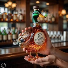 �羳��ƷDucks Unlimited 3D Mallard Bourbon Bottle