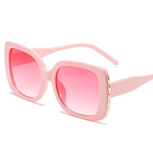 2947 Large Square PC Gold Frame Sunglasses Fashionable for Men and Women Amazon Sunglasses Wholesale UV Protection