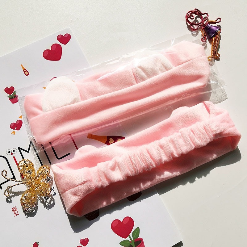 厂家批发超柔猫耳朵发带洗脸运动瑜伽面膜束发带简约甜美定制头饰|undefined