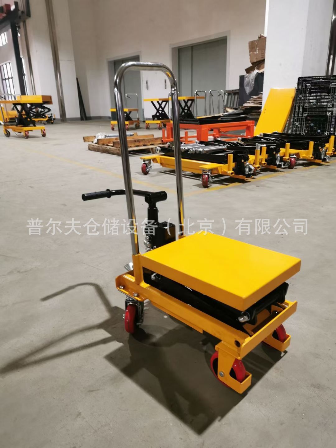 非标做手推液压平台车模具升降台迷你工作平台车工位车北京厂家