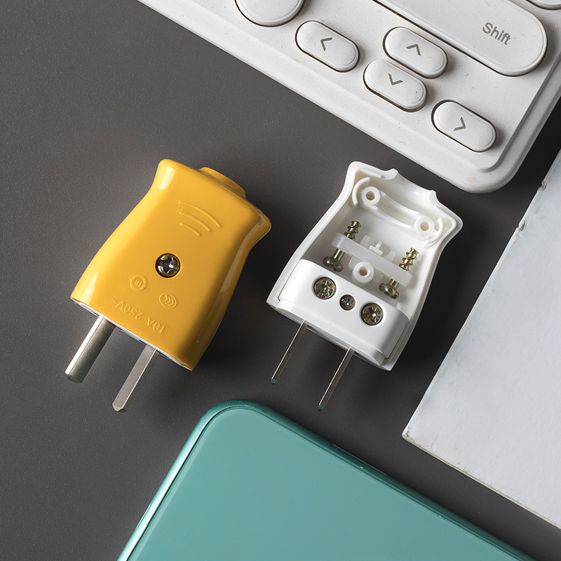 Spot new product integrated copper two-pole plug GB rotary power cord plug high-power wiring plug