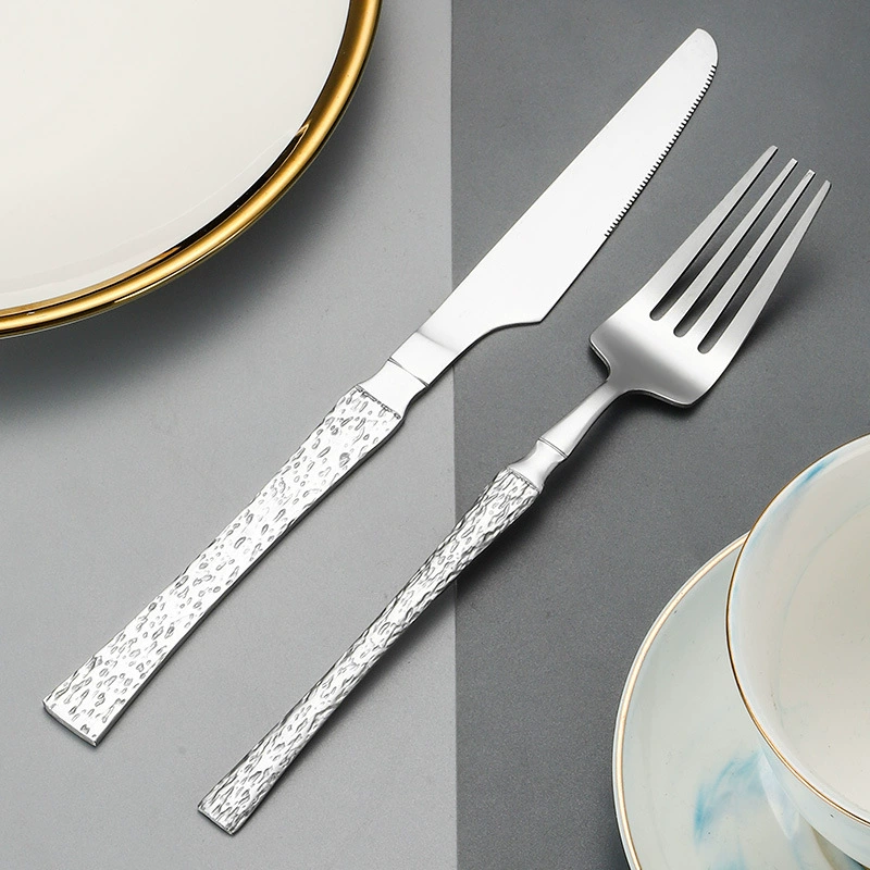 (Cross-border trading), tableware stainless steel, creative set, handle, 4 pieces