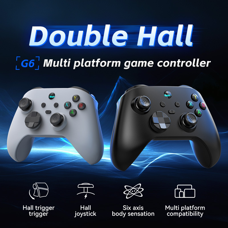 G6 コストパフォーマンススイッチゲームパッド Bluetooth デュアルホールジョイスティックリニア振動体性感覚 Android iOS コンピュータ|undefined