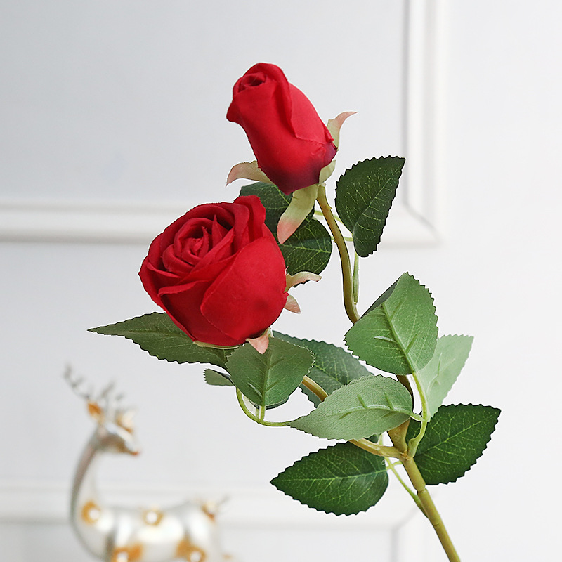 Doble cabeza rosa rojo