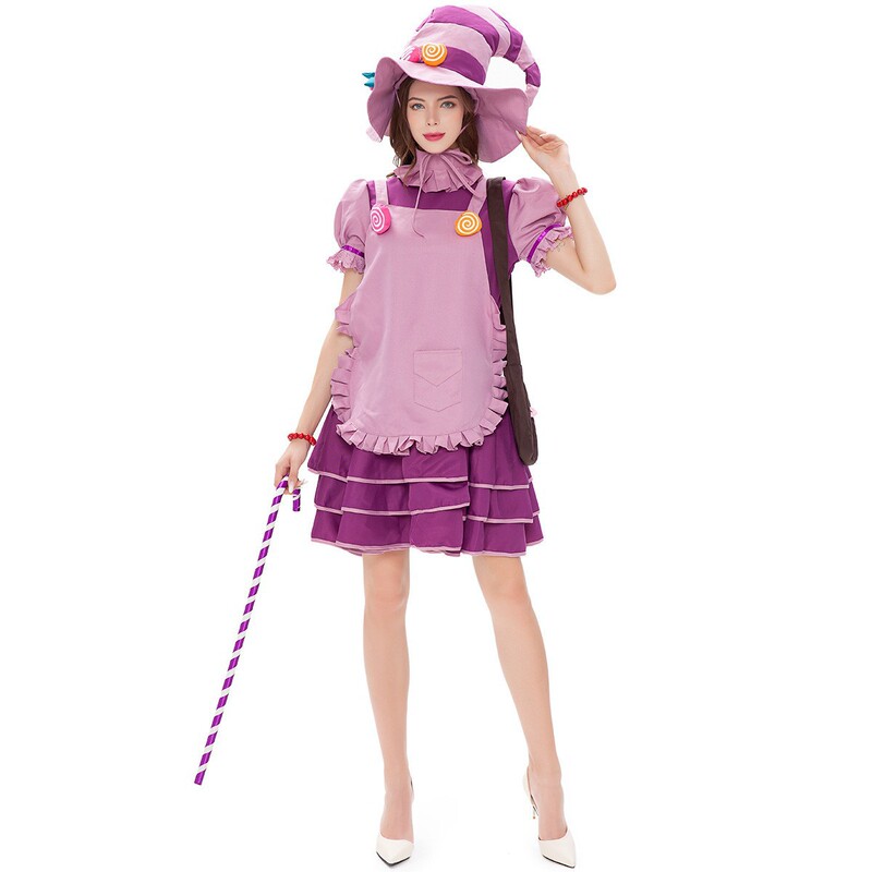 ハロウィンキャンディ魔女コスプレ服大人女の子子供親子コスプレ仮面舞踏会舞台衣装|undefined