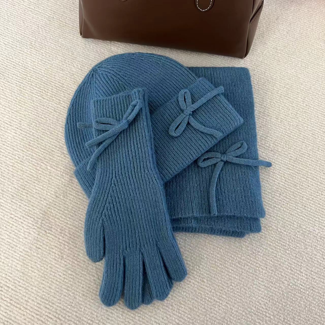 나비넥타이 3종세트-피콕블루