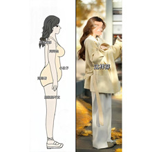 韩系温柔中长款毛呢外套女装冬季大码胖mm氛围感高级黄色呢子大衣