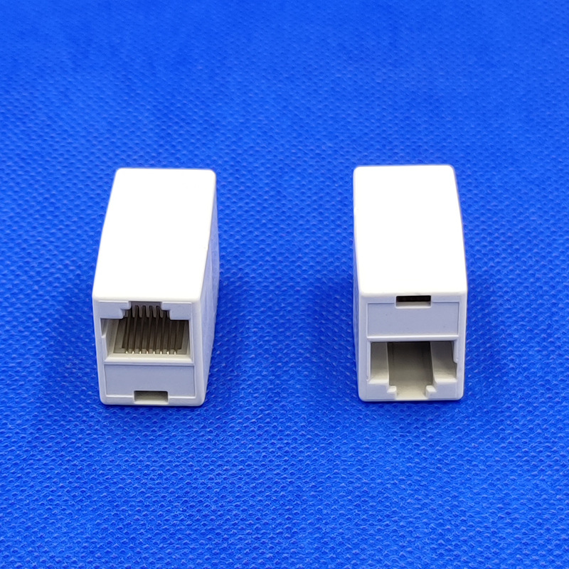 P101 RJ45����ֱͨͷ8P8C���������� ���߶Խ�ͷ ����ֱͨͷ����