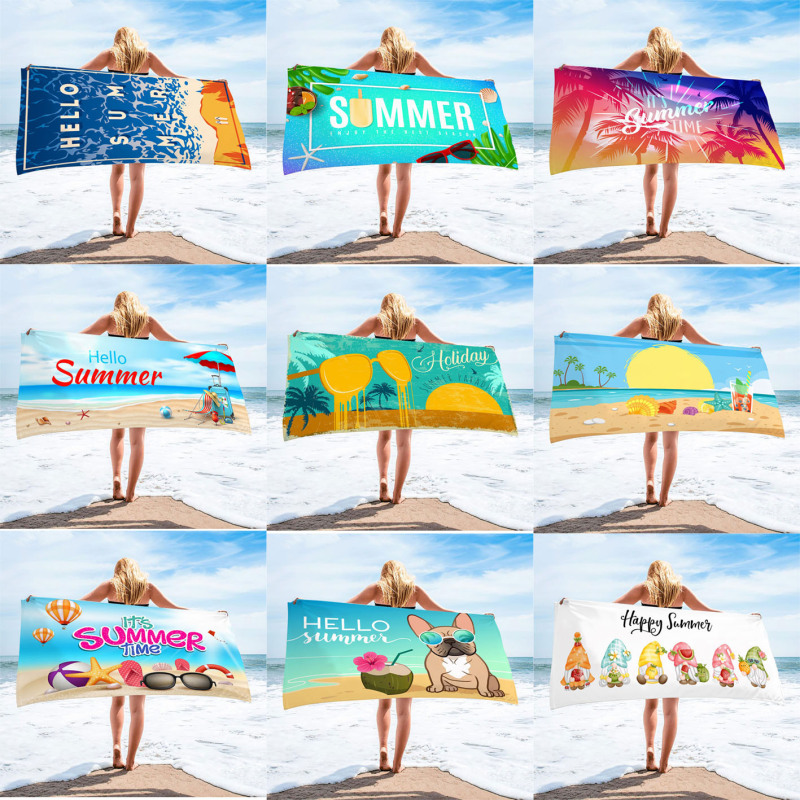 Hot-Selling Microfiber Square Beach Towel Outdoor Summer Festival Party Decoration Bath Towel Sports Towel