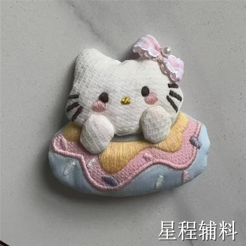 2025爆款甜美洋气外套少女春秋可爱布艺猫咪服装辅料配饰包包配件