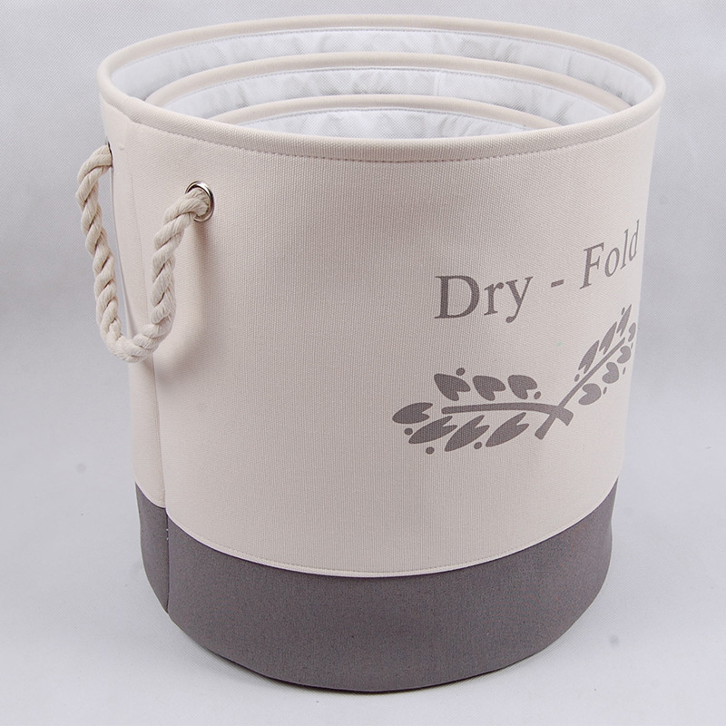 厂家供应脏衣收纳篮 手提布艺收纳筐套装现代简约内衣脏衣收纳筐