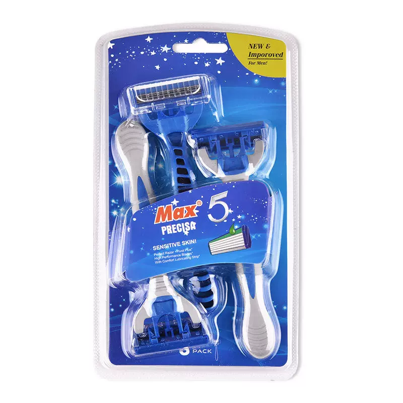 MAX一次性手动剃须刀5层刀头老式刮胡刀手动剃须刀酒店厂家直售