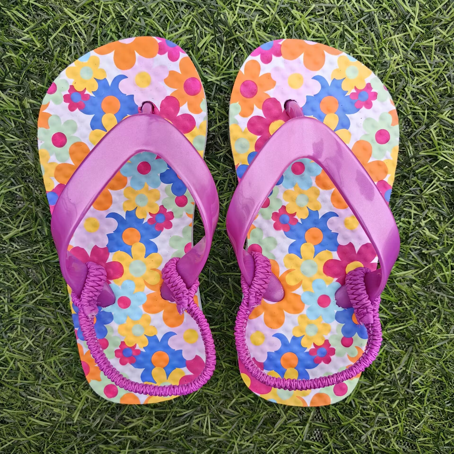 European and American summer children's cartoon full back strap women's flip flops boys sandals kids baby sandals