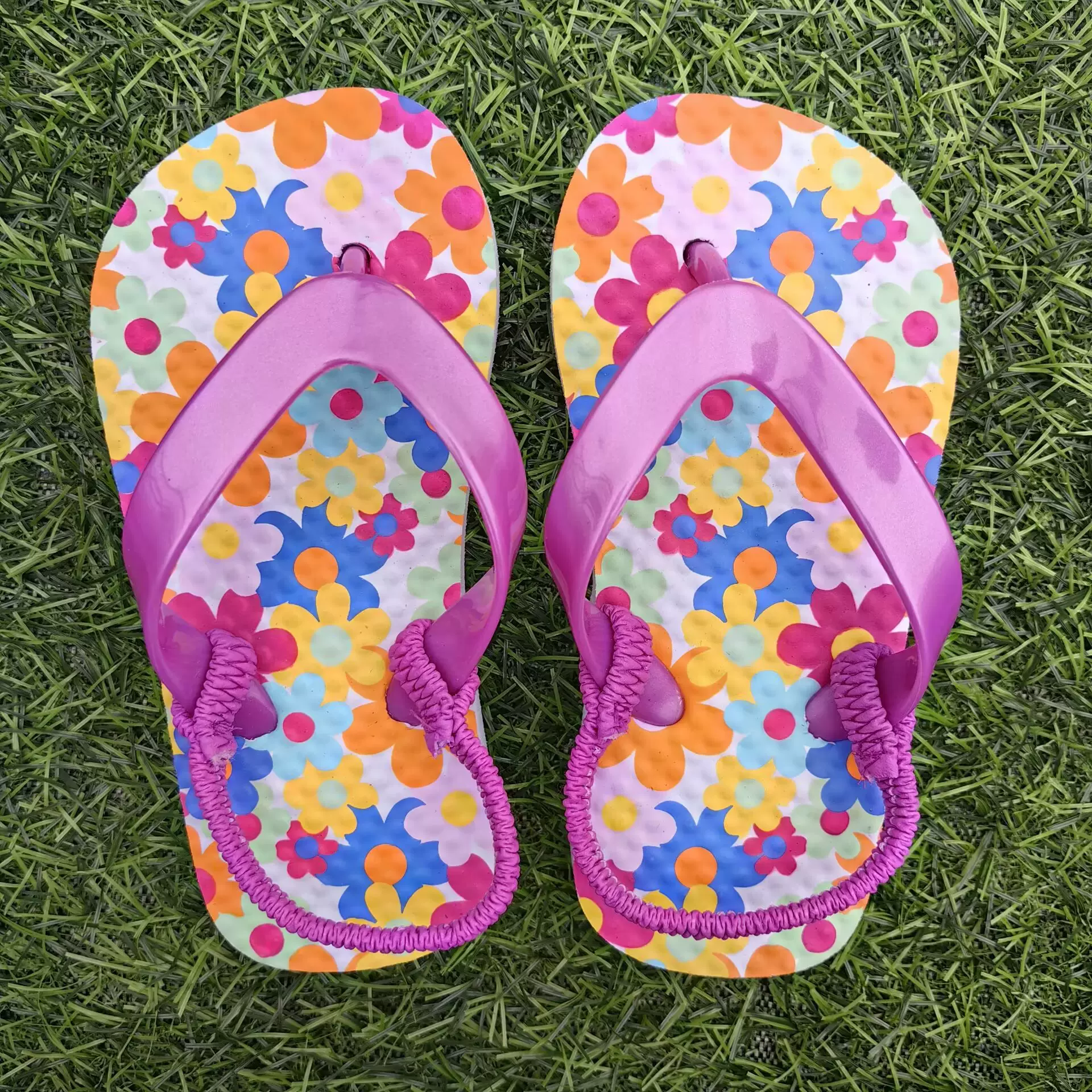 欧美夏季儿童卡通全后带女人字拖男童凉拖小孩宝宝凉鞋