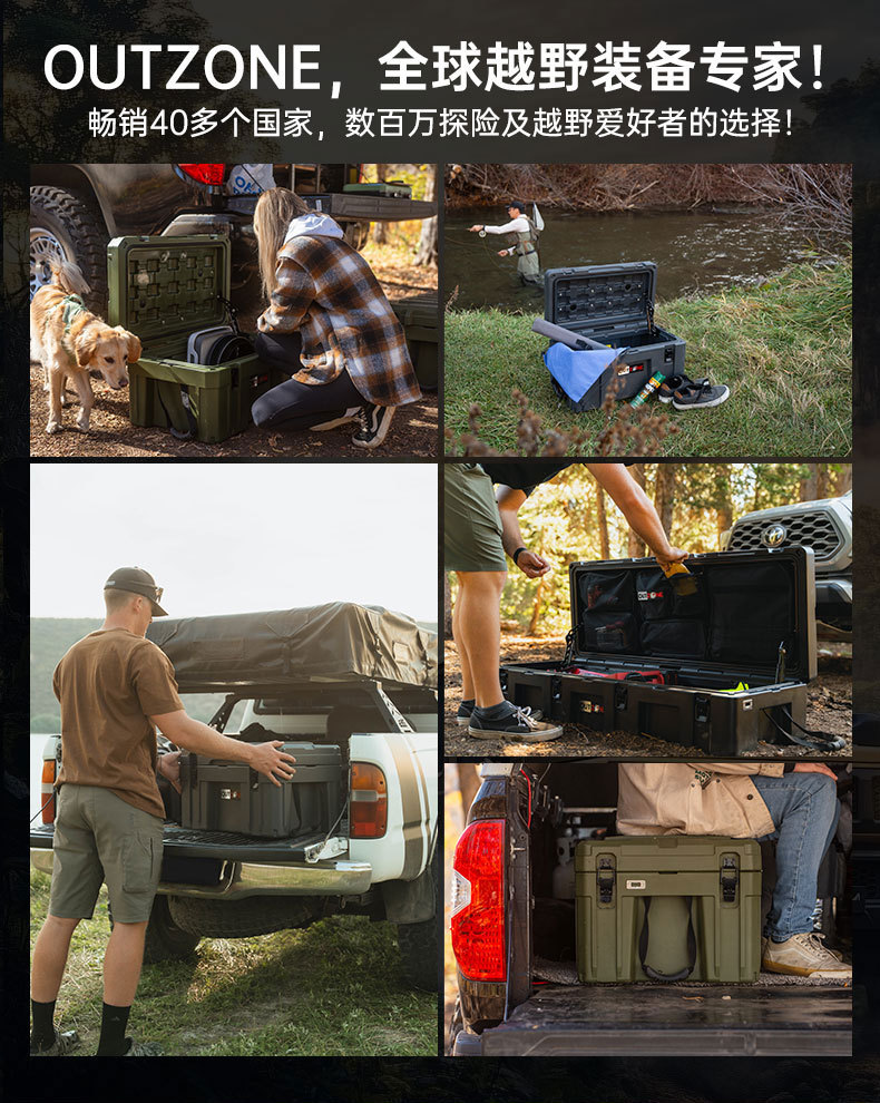 OUTZONE Car-Mounted Spare Fuel Tank Gasoline Canister Convenient Refueling Bottle Explosion-Proof Off-Road Self-Driving Emergency Fuel Tank Red