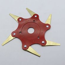 新款割草机刀片打草机六叶刀打草头旋转割草盘除草头锰钢割草配件