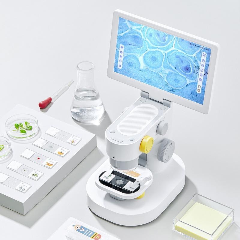 2K高清9寸触屏数码显微镜螨虫检测仪电子显微镜100倍600倍1200倍