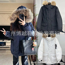 冬季韩版ml洋基队羽绒服80绒男女同款加厚防水保暖时尚外套