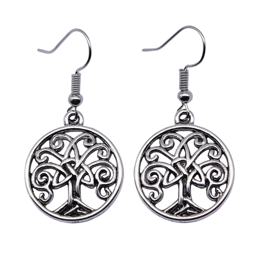 Retro accessory handmade, amulet, earrings, simple and elegant design