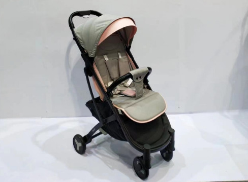 Cochecito de bebé puede sentarse y acostarse fácilmente con un solo clic plegable de alto paisaje caminando bebé artefacto bolsillo de almacenamiento portátil empuje