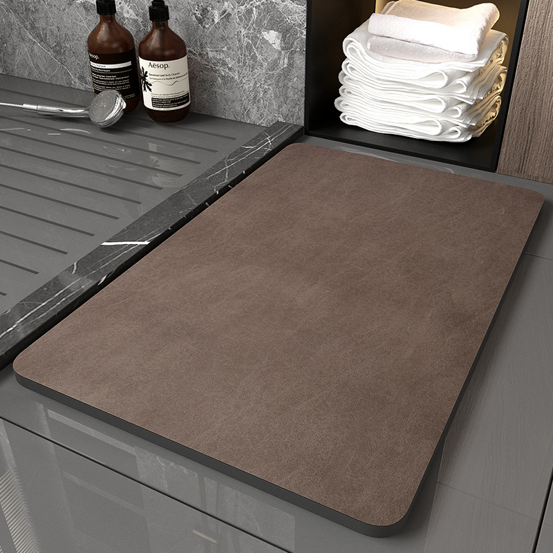Almohadillas de suelo de siete baños con fuerte absorción de agua y antideslizante, almohadillas de barro de diatomeas blandas de secado rápido, alfombras especiales para baños