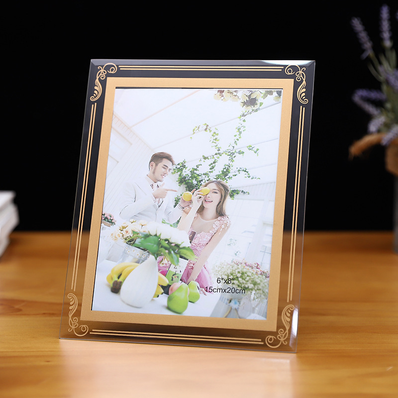 Transparent Crystal Square Photo Frame Glass A4A5 Picture Frame Polaroid Photo Certificate Framing 6inch 7inch Photo Frame