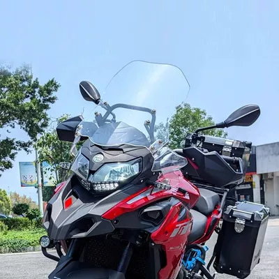 Motorcycle front windshield — Benelli Trk552 Modification, Heightened