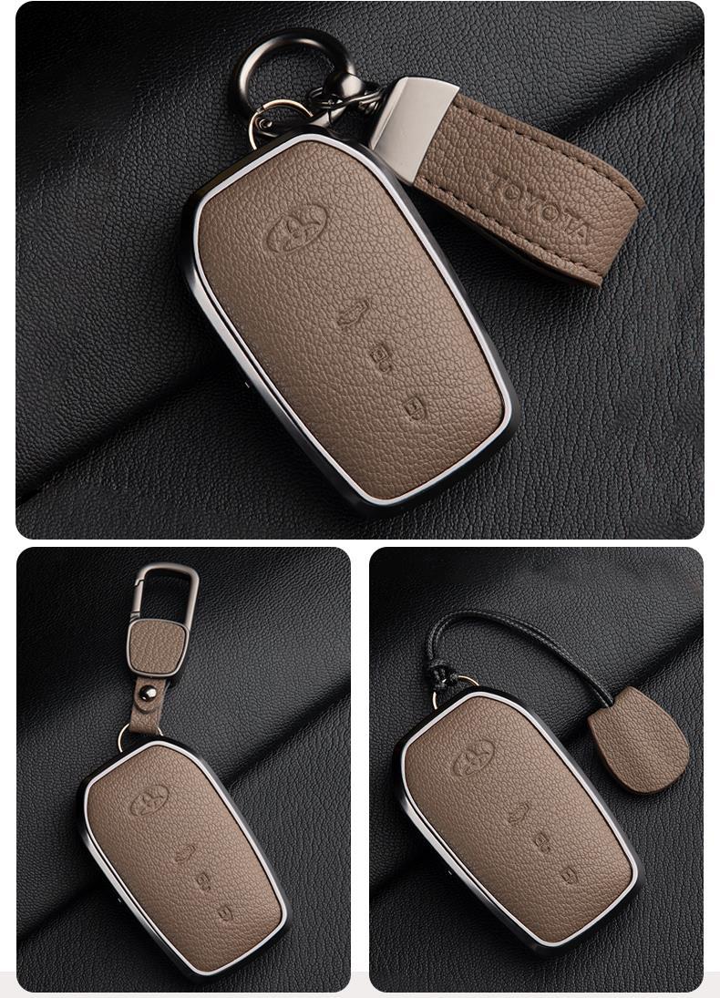 Suitable for 24 Toyota Avalon Key Covers, High-End 19-23 Avalon Genuine Goatskin Car Shell Buckles