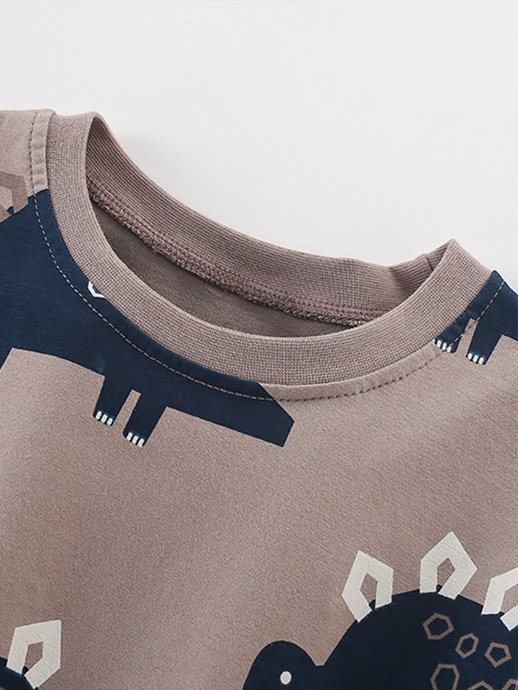 Malwee transfronterizo niño conjunto de verano nuevo estilo europeo y americano niño de cuello redondo camiseta de manga corta pantalones de cintura elástica